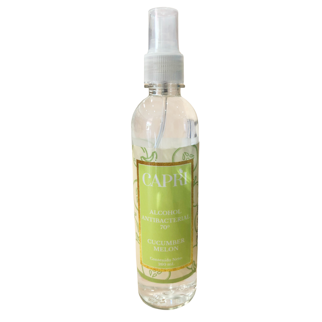 ALCOHOL ANTIBACTERIAL EN SPRAY Melon-Pepino - Capri Advanced