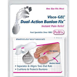 [P47] SEPARADOR DE DEDO Y PROTECTOR DE JUANETE Visco-GEL® Dual-Action Bunion Fix™ - PediFix®